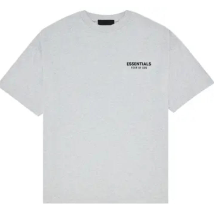 Fear of God Essentials Fleece T-Shirt - Light Heather Grey