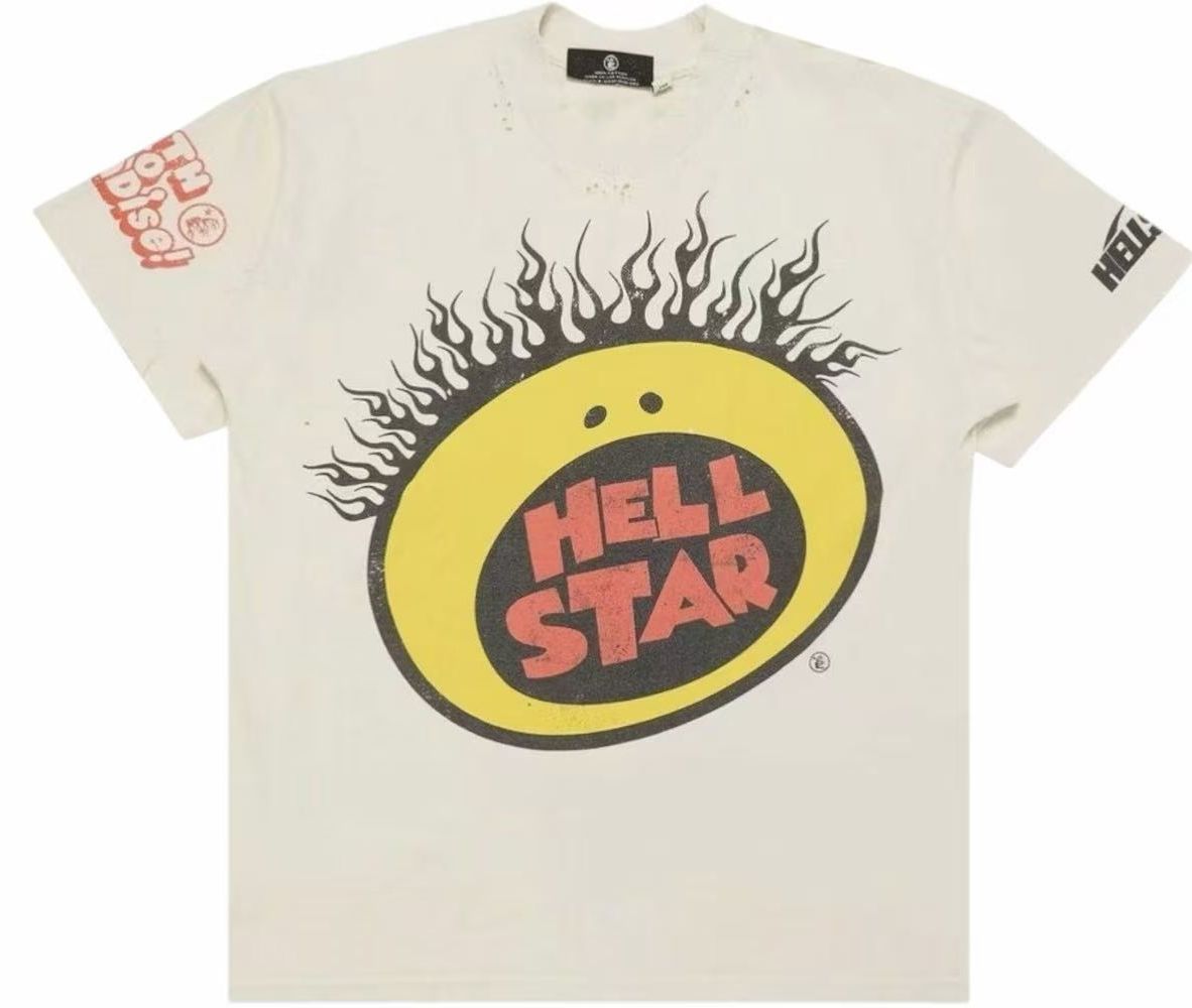 Hellstar Flame Logo Tee - White