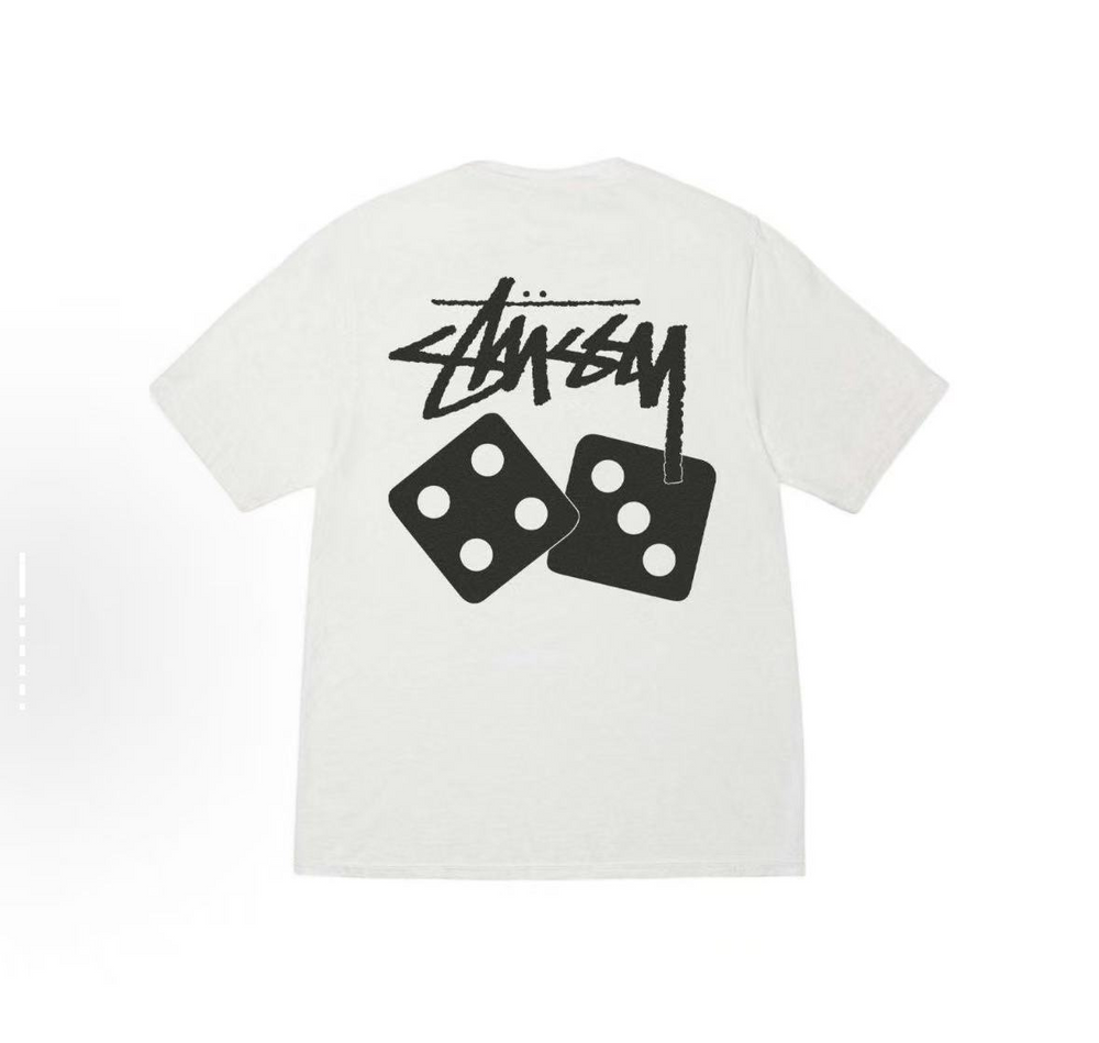 Stussy Tall Dice Tee - White