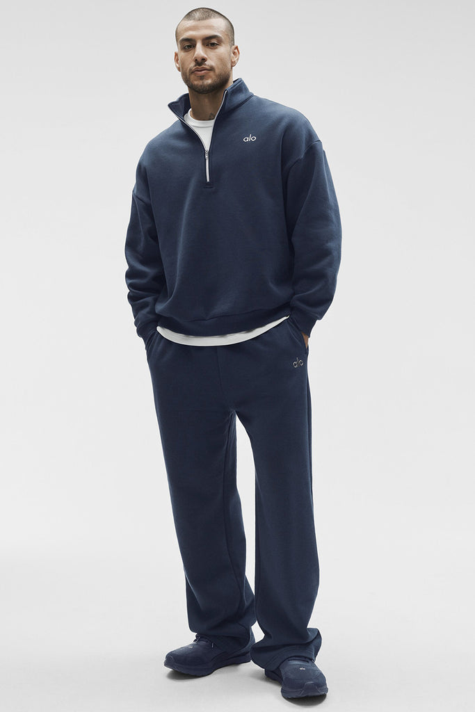ALO Accolade Straight Leg Sweatpant - Navy