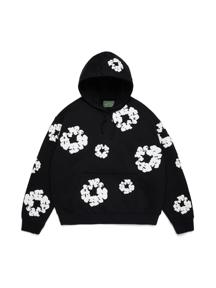 Denim Tears Cotton Wreath Hoodie - Black