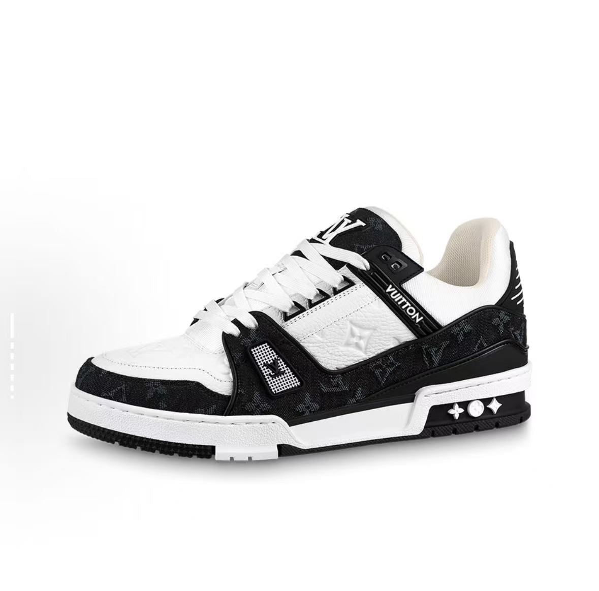Louis Vuitton LV Trainer Sneaker - Black Monogram Denim