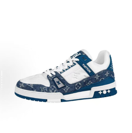 Louis Vuitton LV Trainer Sneaker - Blue Monogram Denim