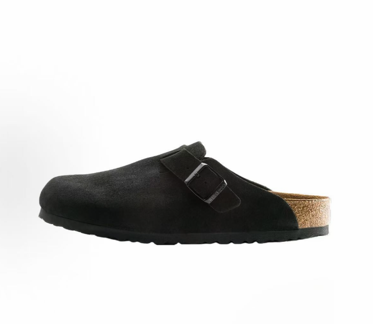 Birkenstock Boston - Black Buckle (Special Price)