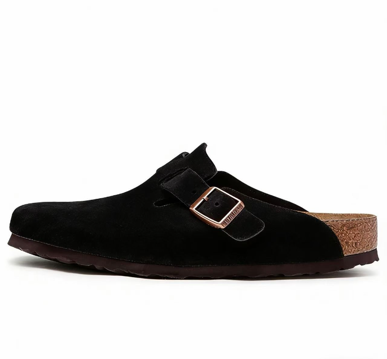 Birkenstock Boston - Brown Buckle (Special Price)