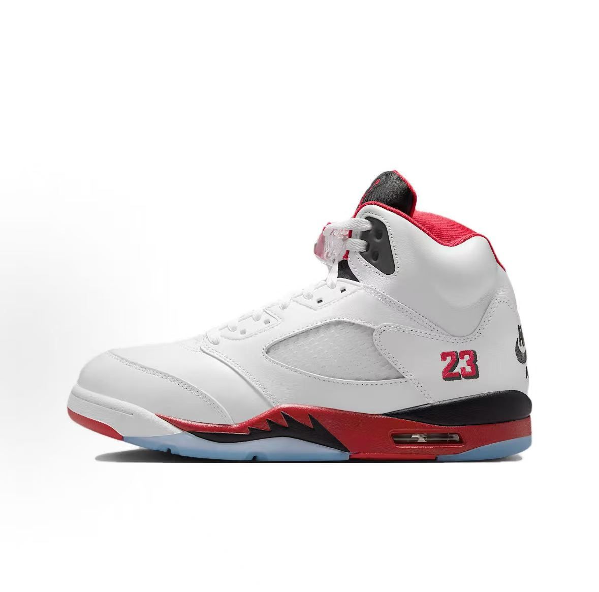 Jordan 5 Retro Fire Red Black Tongue (2025)