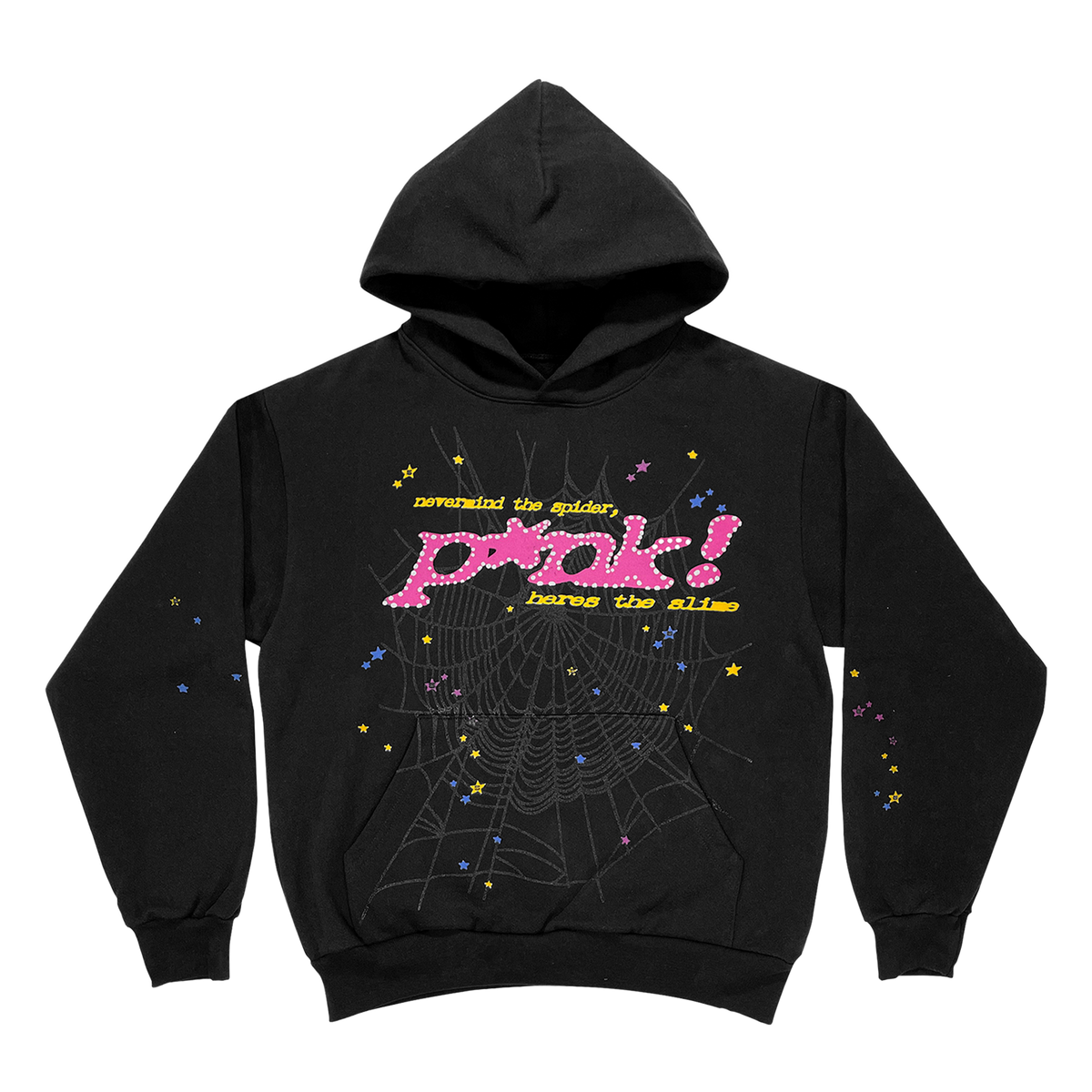 SP5DER Black OG P*NK Hoodie